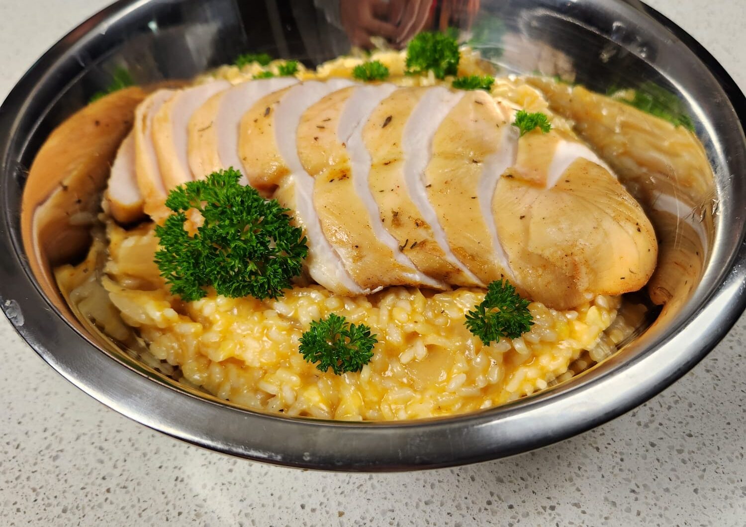 Buffalo Chicken Risotto