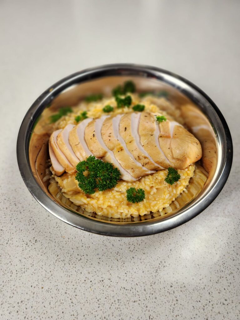 buffalo chicken risotto