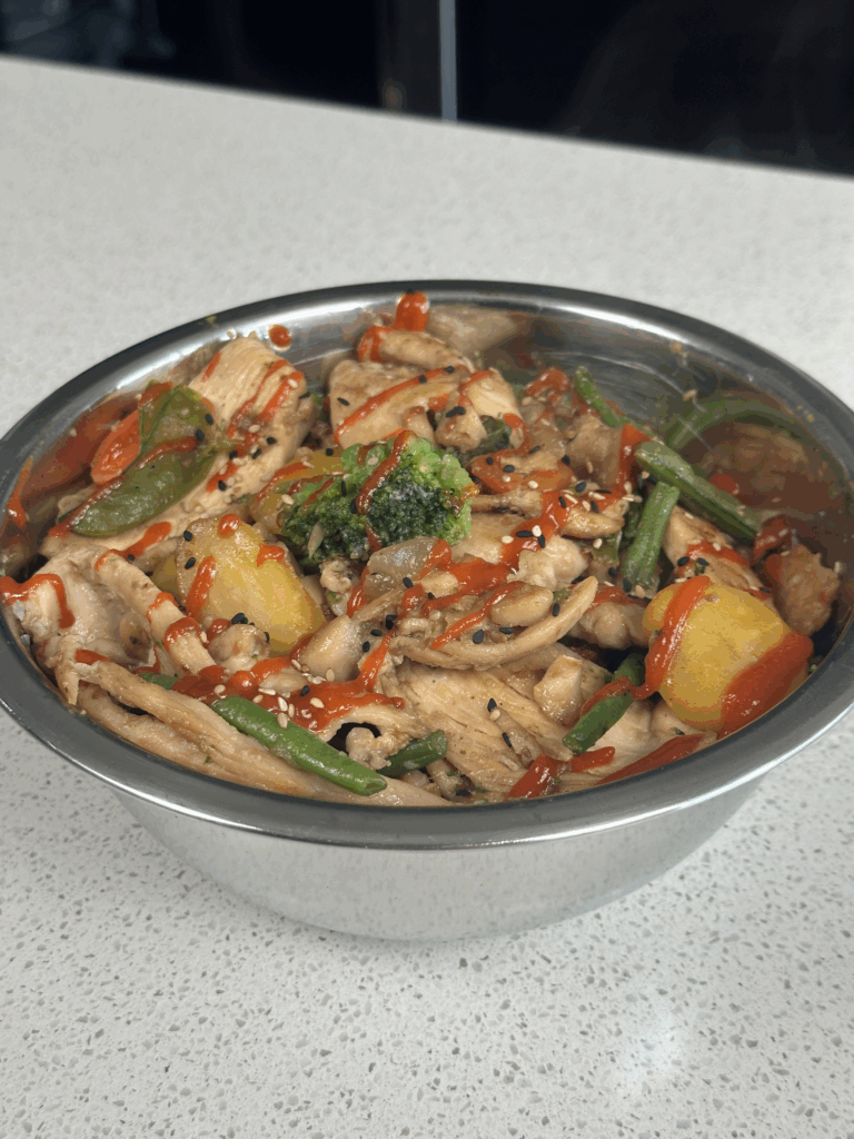 velveted chicken stir fry